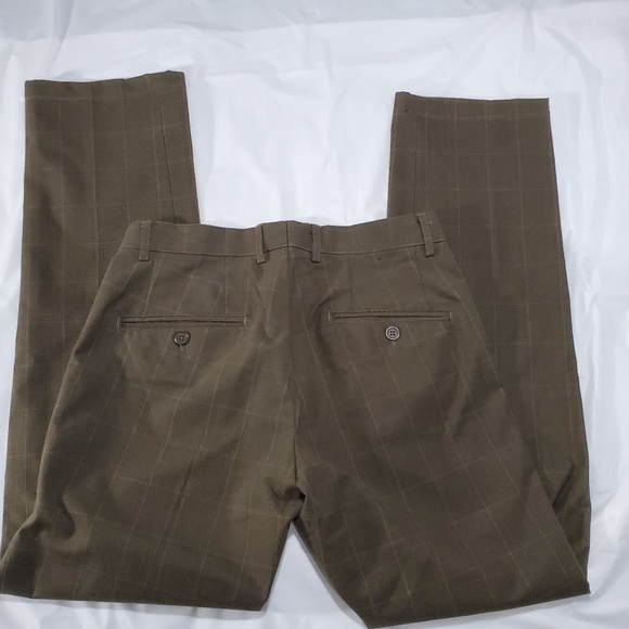 H&M Brown patterned pants size 30R - Picture 4 of 6